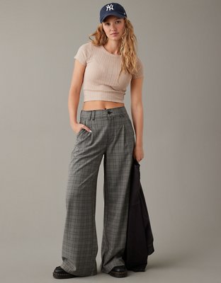 AE Cropped Pointelle Hey Baby Tee