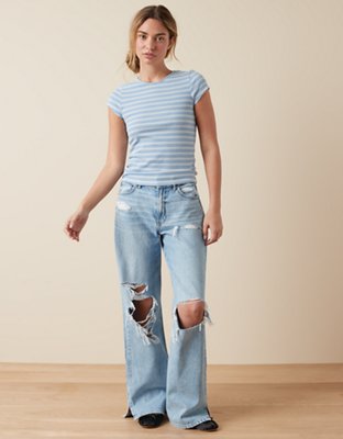 AE Ribbed Hey Baby Tee