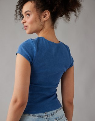 AE Ribbed Hey Baby Tee