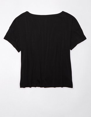Женские футболки American Eagle AE Soft & Sexy Oversized Pocket T-Shirt — фото 5