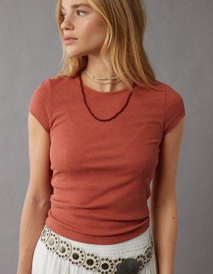 AE Ribbed Hey Baby Tee