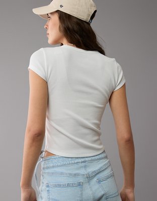 AE Waffle Hey Baby Tee