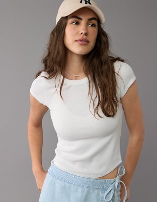 AE Waffle Hey Baby Tee