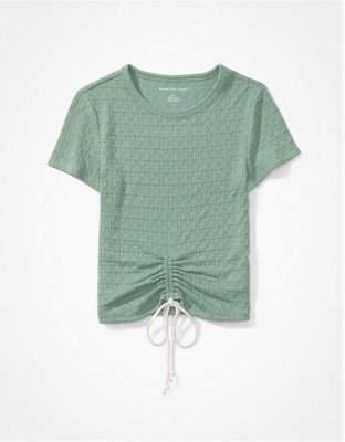 AE T-shirt texturizada con frente fruncido