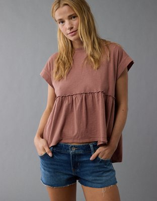AE Sunchaser Knit Babydoll Swing T-Shirt
