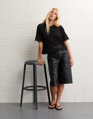 AE Boxy Eyelet T-Shirt