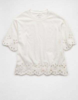 AE Boxy Eyelet T-Shirt