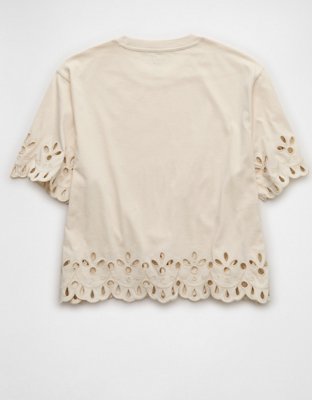 AE Boxy Eyelet T-Shirt