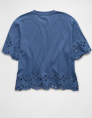 AE Boxy Eyelet T-Shirt