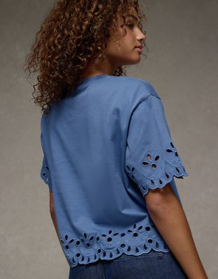 AE Boxy Eyelet T-Shirt