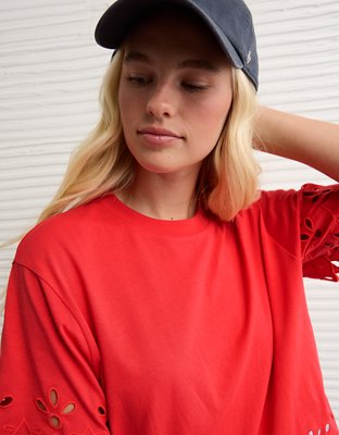 AE Boxy Eyelet T-Shirt