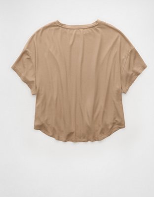 T-shirt recta escote V Soft & Sexy AE