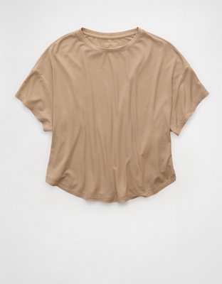 T-shirt recta escote V Soft & Sexy AE