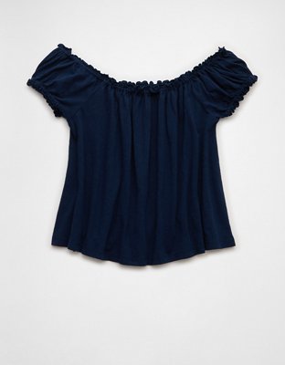 AE Sunchaser Knit Off The Shoulder Swing Top