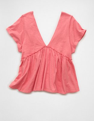 AE Sunchaser Knit Babydoll Swing T-Shirt