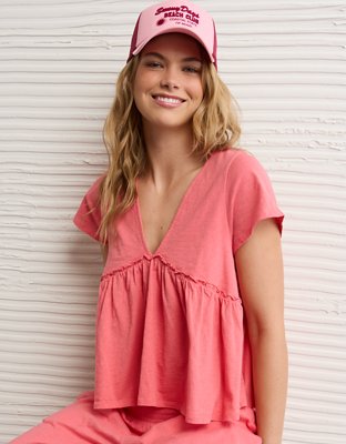 AE Sunchaser Knit Babydoll Swing T-Shirt
