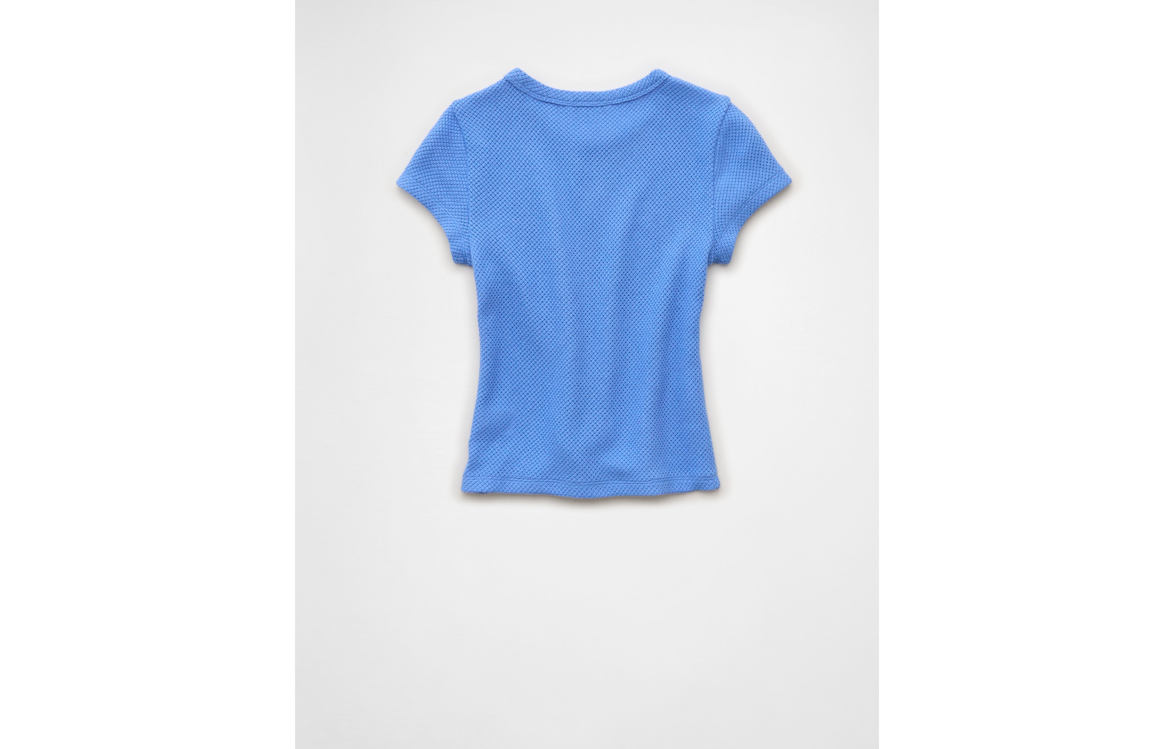 AE Cropped Crochet Knit T-Shirt