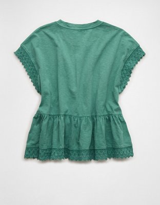 AE Sunchaser Lace Trim T-Shirt