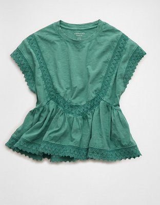 AE Sunchaser Lace Trim T-Shirt from American Eagle - $35.95