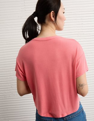 AE Soft & Sexy Ribbed V-Neck T-Shirt