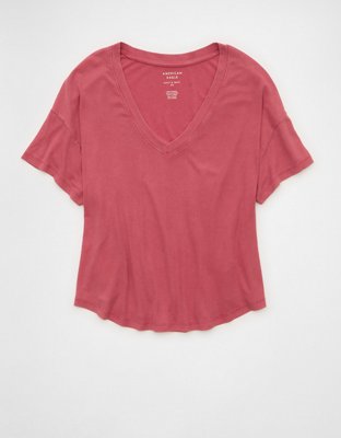 AE Soft & Sexy Ribbed V-Neck T-Shirt