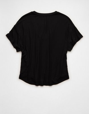 AE Soft & Sexy Ribbed V-Neck T-Shirt