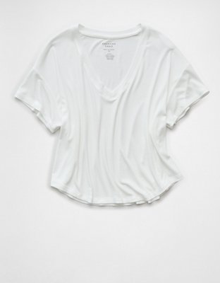 AE Soft & Sexy Ribbed V-Neck T-Shirt