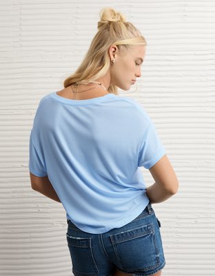 AE Soft & Sexy Ribbed V-Neck T-Shirt