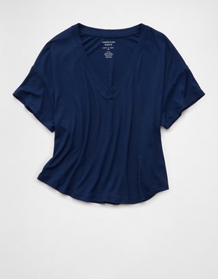 AE Soft & Sexy Ribbed V-Neck T-Shirt