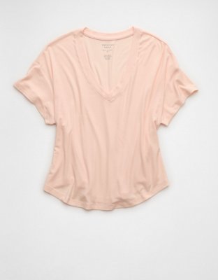 AE Soft & Sexy Ribbed V-Neck T-Shirt