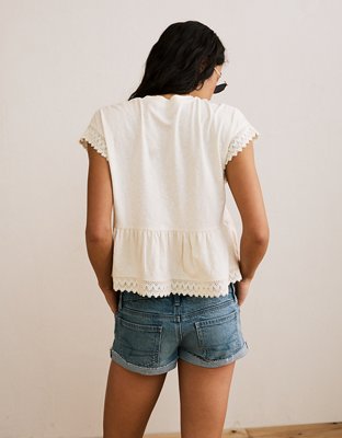 AE Sunchaser Lace Trim T-Shirt