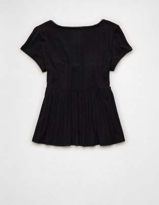 AE Henley Babydoll T-Shirt