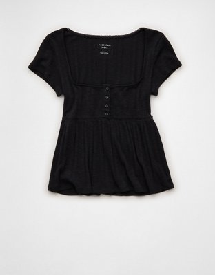AE Henley Babydoll T-Shirt