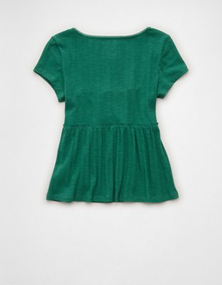 AE Henley Babydoll T-Shirt