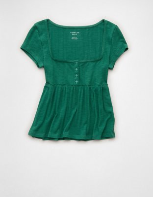 AE Henley Babydoll T-Shirt