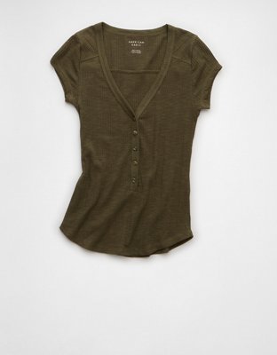 AE V-Neck Henley T-Shirt