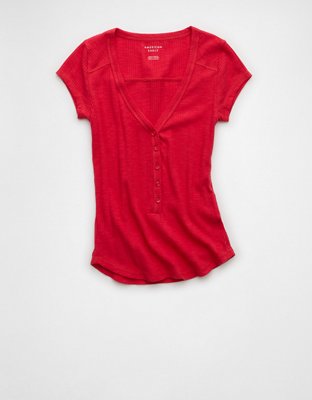AE V-Neck Henley T-Shirt