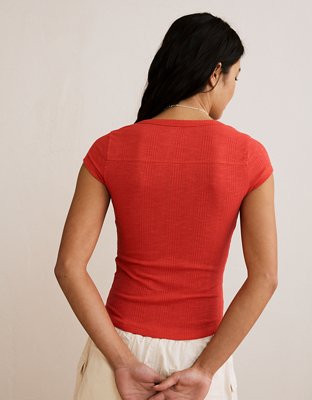 AE V-Neck Henley T-Shirt