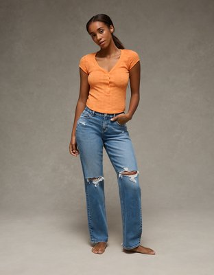 AE V-Neck Henley T-Shirt