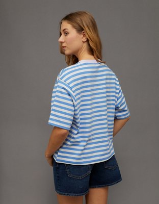 AE Boxy Fit Striped T-Shirt