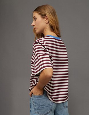 AE Boxy Fit Striped T-Shirt