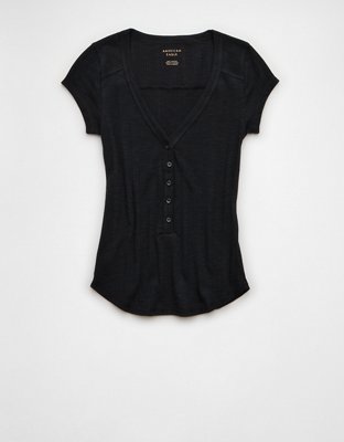 AE V-Neck Henley T-Shirt