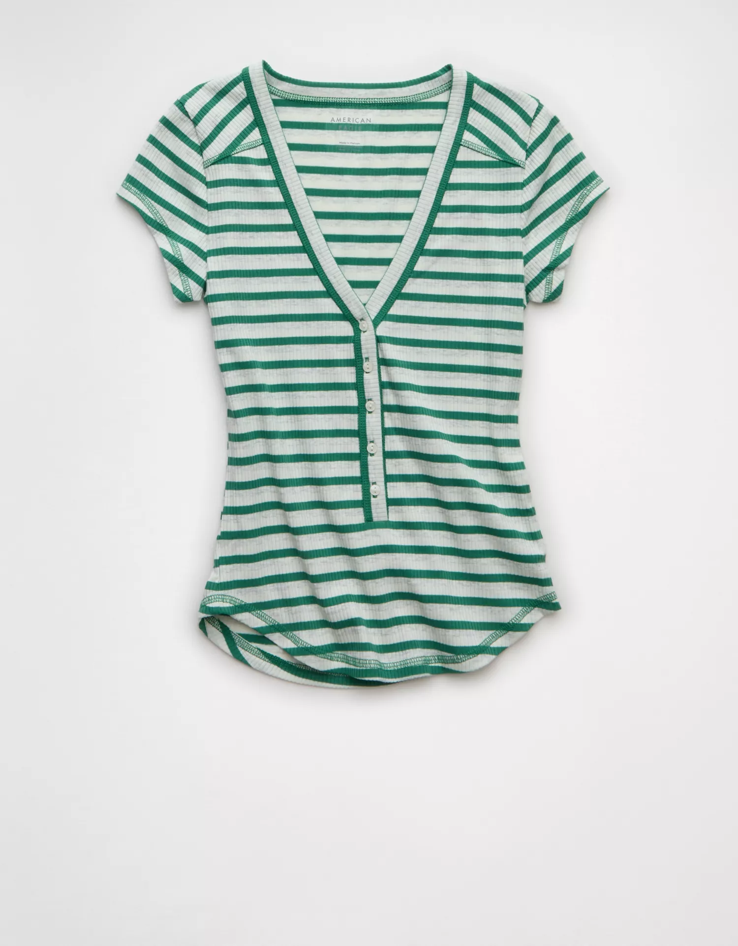 AE V-Neck Henley T-Shirt - thumbnail 3