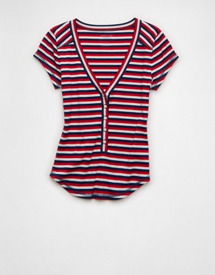 AE V-Neck Henley T-Shirt