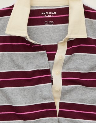 AE Striped Rugby Polo T-Shirt