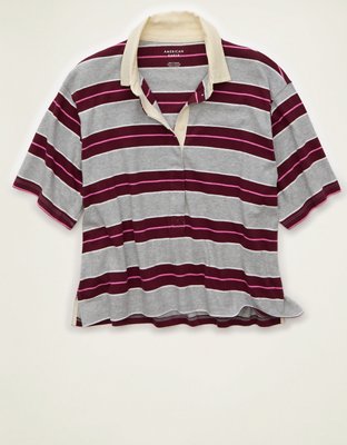 AE Striped Rugby Polo T-Shirt