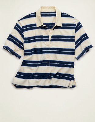 AE Striped Rugby Polo T-Shirt
