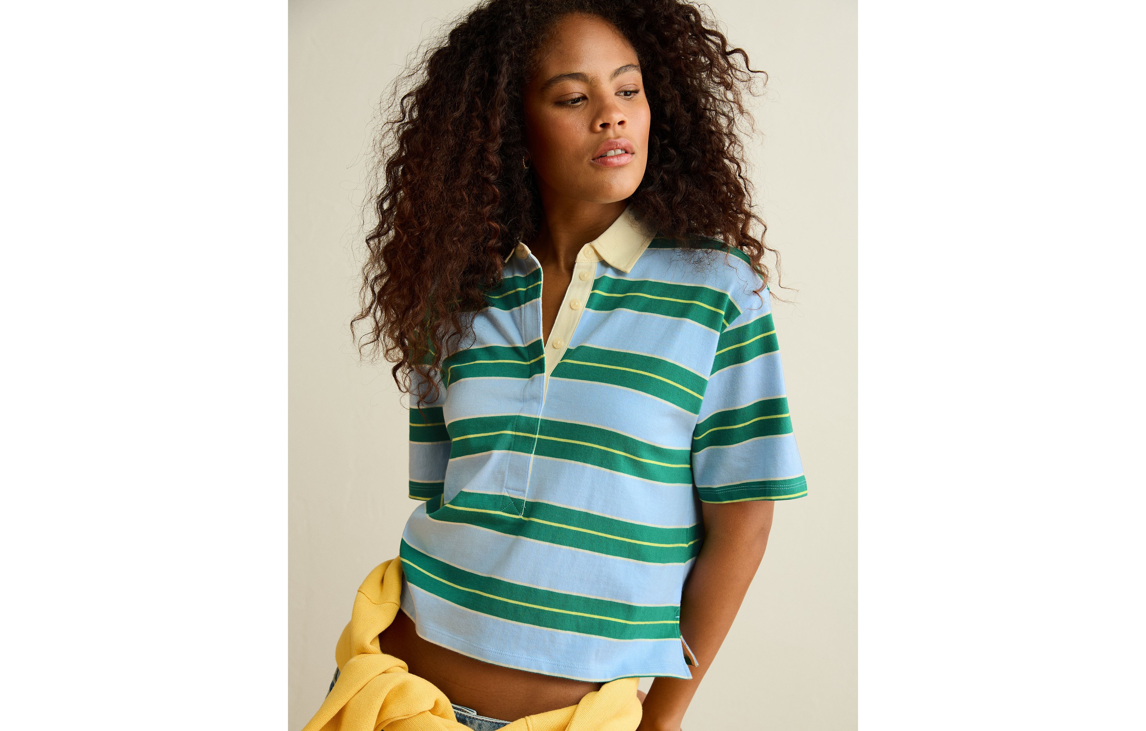 AE Striped Rugby Polo T-Shirt