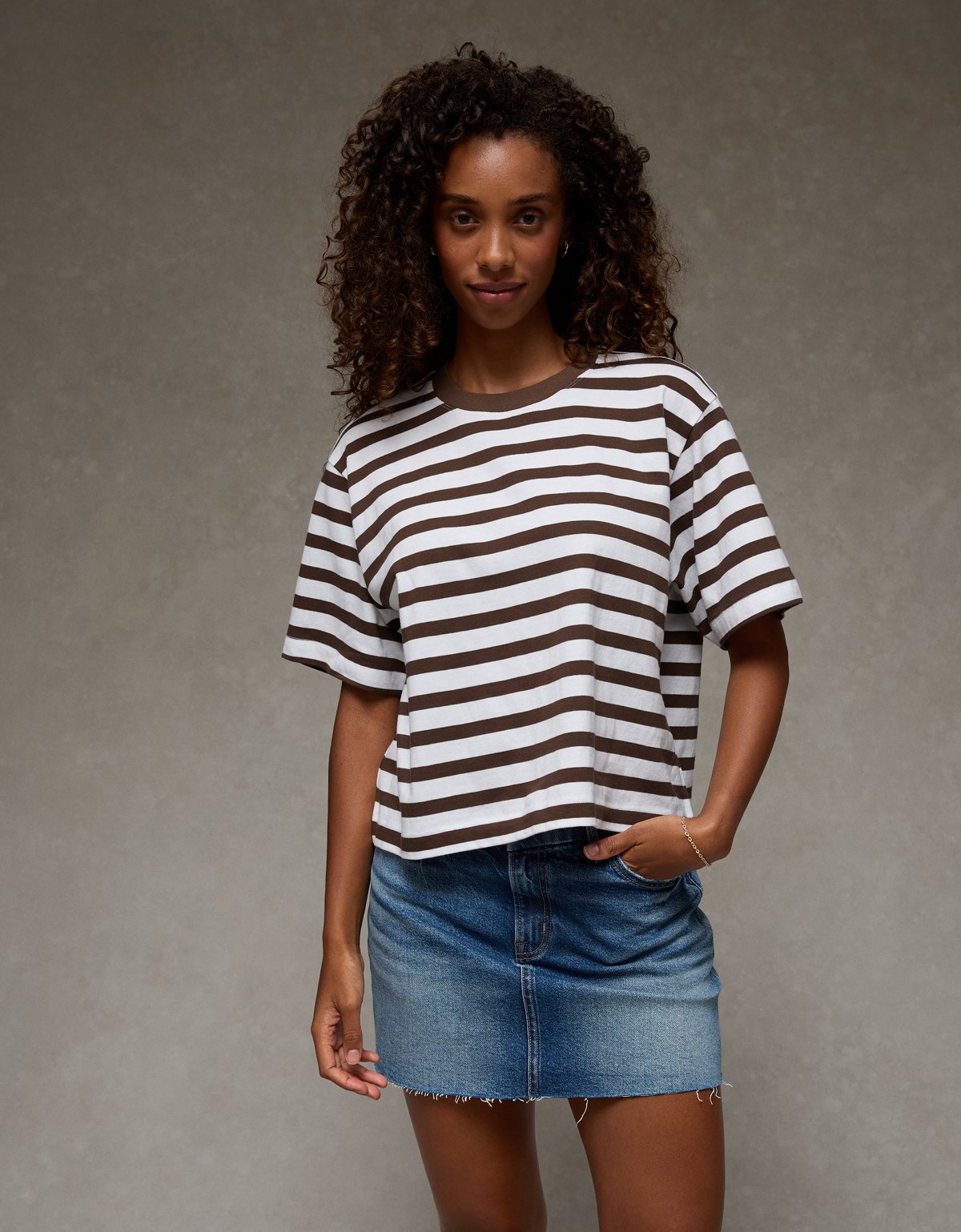 AE Boxy Striped T-Shirt - image 5