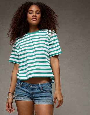 T-shirt droit rayé AE